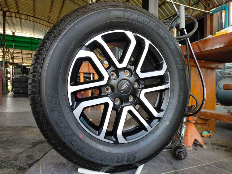 แม็กฟอร์ด ขอบ18 ป้ายแดงสีเดิม พร้อมยางป้ายแดงบริสโตน 265 60 18 ปลายปี25ตุ่มหน้ายางยังอยู่ทุกเส้น ใส่ ranger everestได้ทุกรุ่น