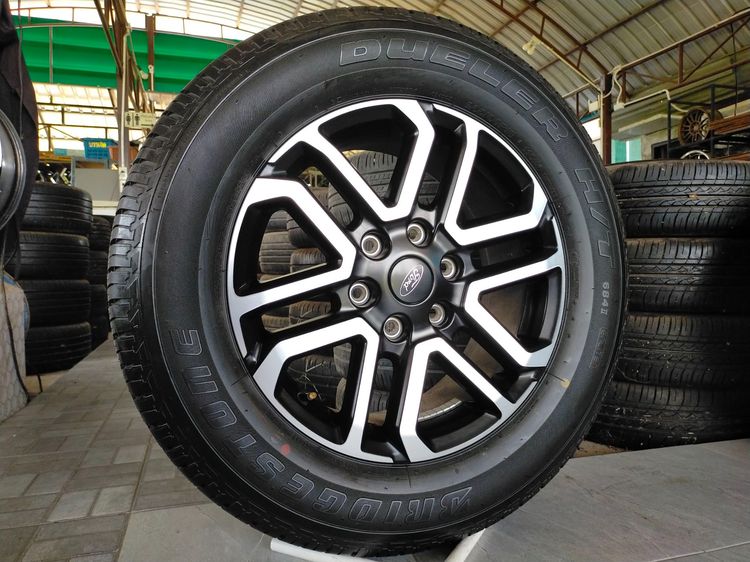 แม็กฟอร์ด ขอบ18 ป้ายแดงสีเดิม พร้อมยางป้ายแดงบริสโตน 265 60 18 ปลายปี25ตุ่มหน้ายางยังอยู่ทุกเส้น ใส่ ranger  everestได้ทุกรุ่น รูปที่ 2