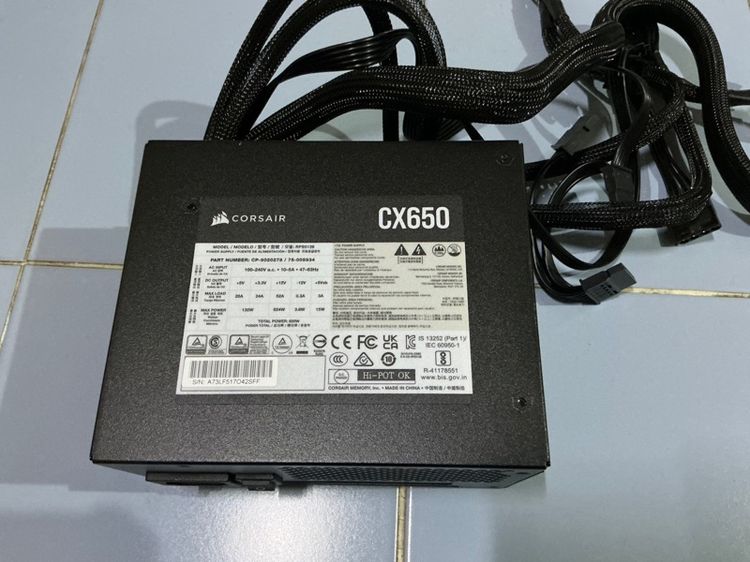  PSU. Corsair 650W 80plus Bronze ซื้อ กพ69 ใช้แค่ครั้งเดียว รูปที่ 4