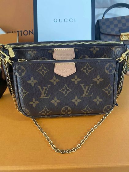 หญิง น้ำตาล หนัง PU Louis Vuitton