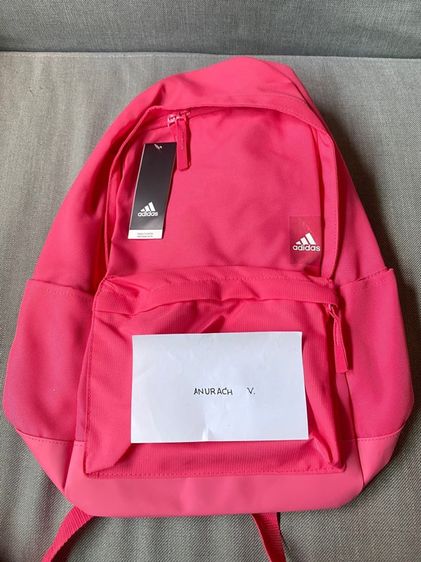 ไม่ระบุ ชมพู โพลีเอสเตอร์ กระเป๋าเป้ adidas ของแท้ ใหม่