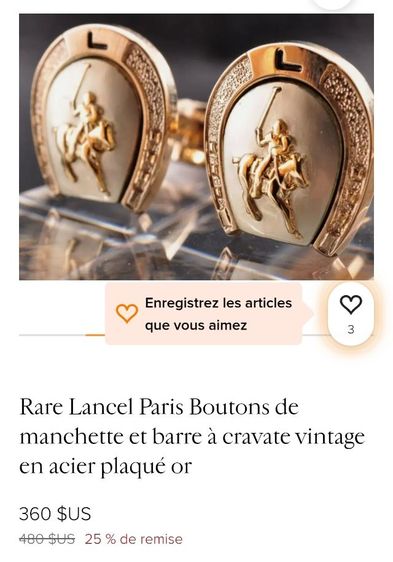 กระดุมสูท LANCEL แท้สวย รูปที่ 4