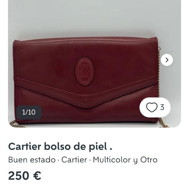 กระเป๋าคลัทช์ สะพายไหล่ Cartier แท้ รูปที่ 2