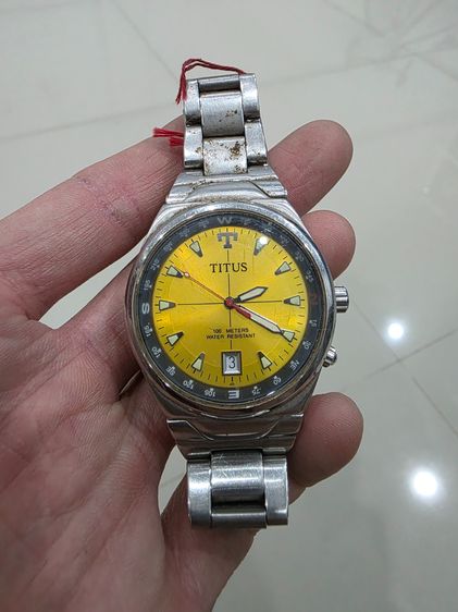 นาฬิกา ยี่ห้อ TITUS สวย เก่าเก็บ วินเทจ หายาก เดิมๆ ขายตามสภาพ  พร้อมส่ง