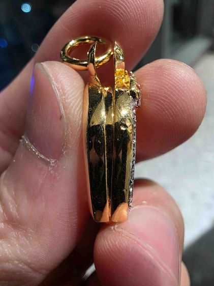 ตลับสีทอง เก่าเก็บ สวย เดิมๆ ล้อมเพชร  น่าสะสม  หายาก เก่าเก็บพร้อมส่ง สร้างน้อย  รูปที่ 6