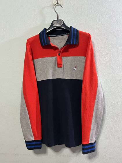 🌈 เสื้อคอปกแขนยาว เสื้อโปโลสปอร์ต แบรนด์ Nautica(นันธิกา) แท้💯🌈 รูปที่ 3