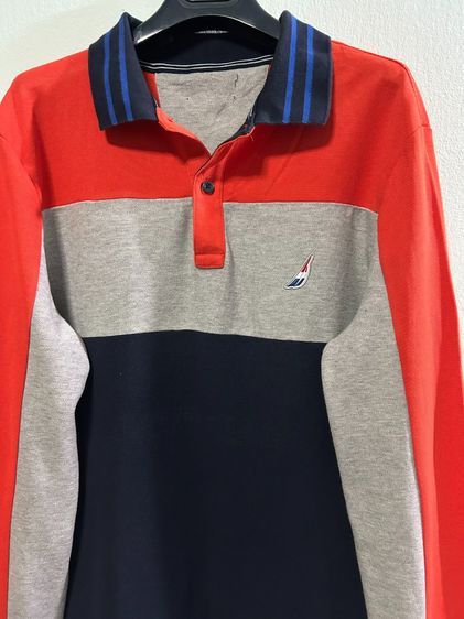 🌈 เสื้อคอปกแขนยาว เสื้อโปโลสปอร์ต แบรนด์ Nautica(นันธิกา) แท้💯🌈 รูปที่ 4
