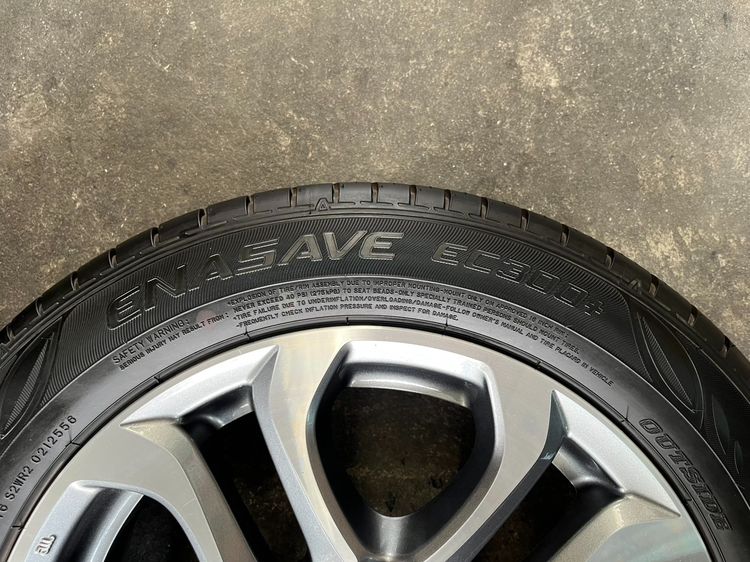 ✨ล้อแม็ก✨Mazda 2 ตัวท็อป ขอบ 16 เทาหน้าเงา พร้อมยาง 185-60-16 Dunlop♨️ปี 24♨️ รูปที่ 7