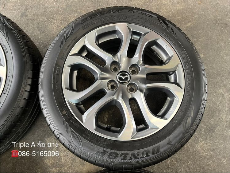 ✨ล้อแม็ก✨Mazda 2 ตัวท็อป ขอบ 16 เทาหน้าเงา พร้อมยาง 185-60-16 Dunlop♨️ปี 24♨️ รูปที่ 5