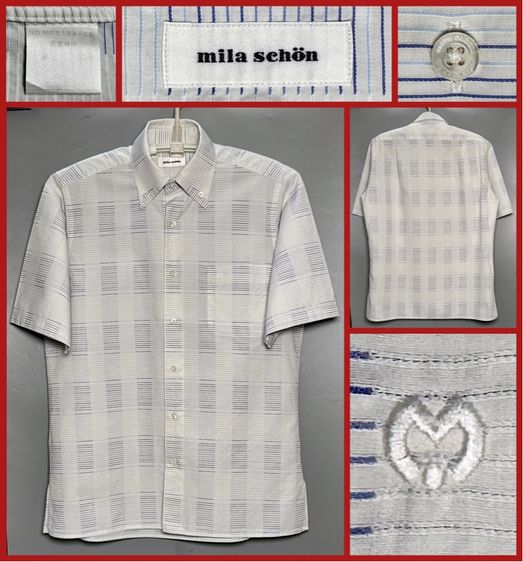 ⚠️แบรนด์เนมหรู ITALY‼️เสื้อเชิ้ต mila schon ของแท้ สไตล์ลำลอง