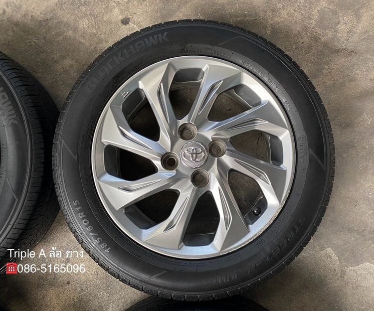 ✨ล้อแม็ก✨Toyota Vios ขอบ 15 พร้อมยาง 185-60-15 BLACKHAWK ปี 22 รูปที่ 5