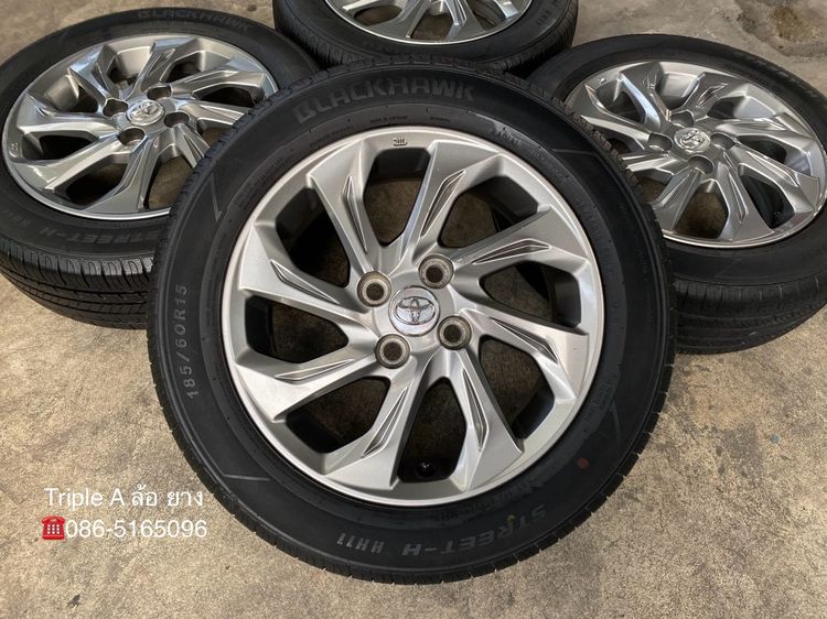 ✨ล้อแม็ก✨Toyota Vios ขอบ 15 พร้อมยาง 185-60-15 BLACKHAWK ปี 22 รูปที่ 2