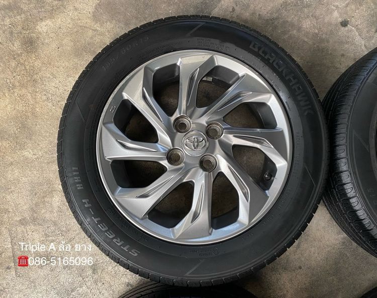 ✨ล้อแม็ก✨Toyota Vios ขอบ 15 พร้อมยาง 185-60-15 BLACKHAWK ปี 22 รูปที่ 4