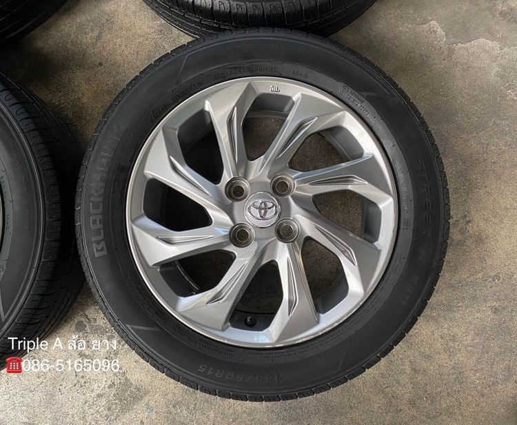 ✨ล้อแม็ก✨Toyota Vios ขอบ 15 พร้อมยาง 185-60-15 BLACKHAWK ปี 22 รูปที่ 3