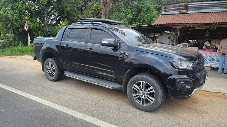 Ford Ranger 2020 2.0 Turbo Hi-Rider Wildtrak Pickup ดีเซล ไม่ติดแก๊ส เกียร์อัตโนมัติ ดำ รูปที่ 2