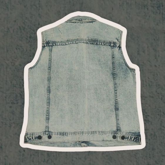 💙Bershka Denim Waistcoat Vest Men💙 รูปที่ 4