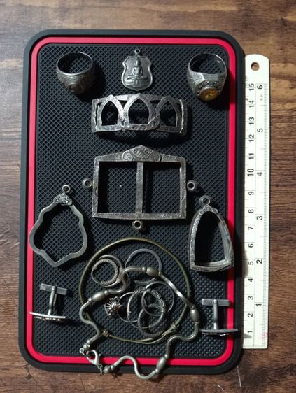 กรัมละ 70 บาทเนื้อเงินแท้81.78 กรัม 5,700-เก่าโบราณสภาพเยี่ยม รูปที่ 3