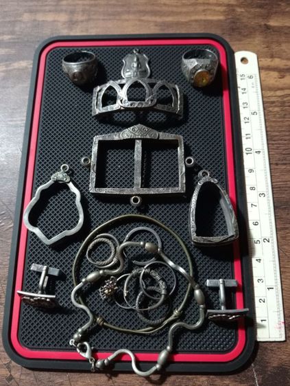 กรัมละ 70 บาทเนื้อเงินแท้81.78 กรัม 5,700-เก่าโบราณสภาพเยี่ยม รูปที่ 5