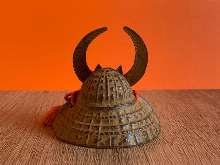 หมวกซามูไร คาบูโตะ ประดับบ้าน ขนาดเล็ก งานเหล็กแท้ (Kabuto) รูปที่ 5