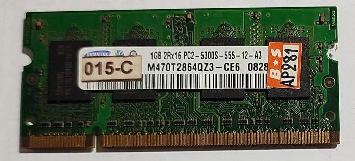 แรมโน้ตบุ๊ค Samsung 1GB DDR2 Bus 667MHz PC2-5300s  รูปที่ 3