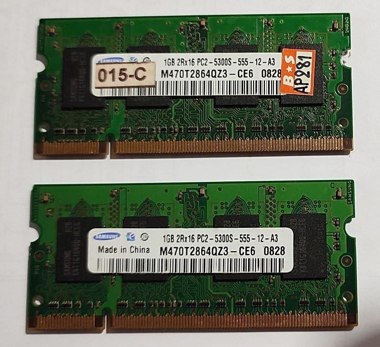 แรมโน้ตบุ๊ค Samsung 1GB DDR2 Bus 667MHz PC2-5300s  รูปที่ 2
