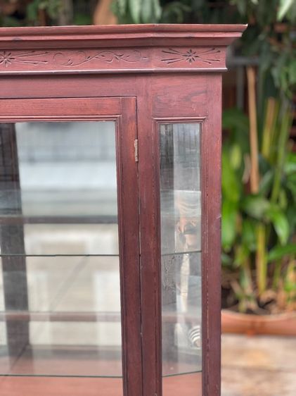 ตู้โชว์ไม้สักเก่าโบราณ รูปที่ 9