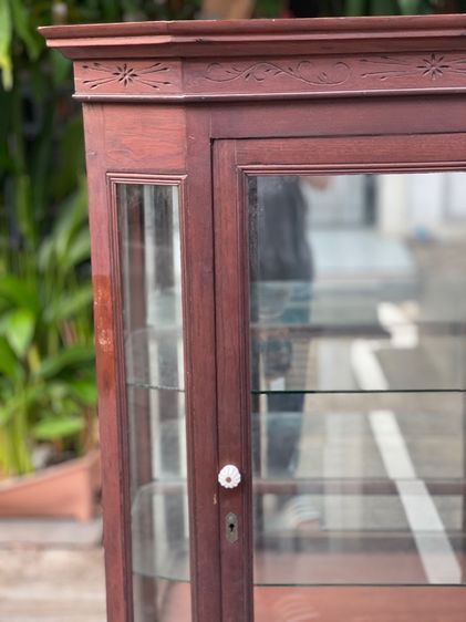 ตู้โชว์ไม้สักเก่าโบราณ รูปที่ 8