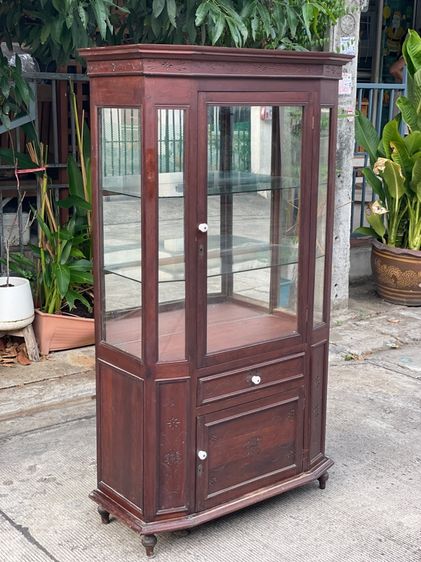 ตู้โชว์ไม้สักเก่าโบราณ รูปที่ 13