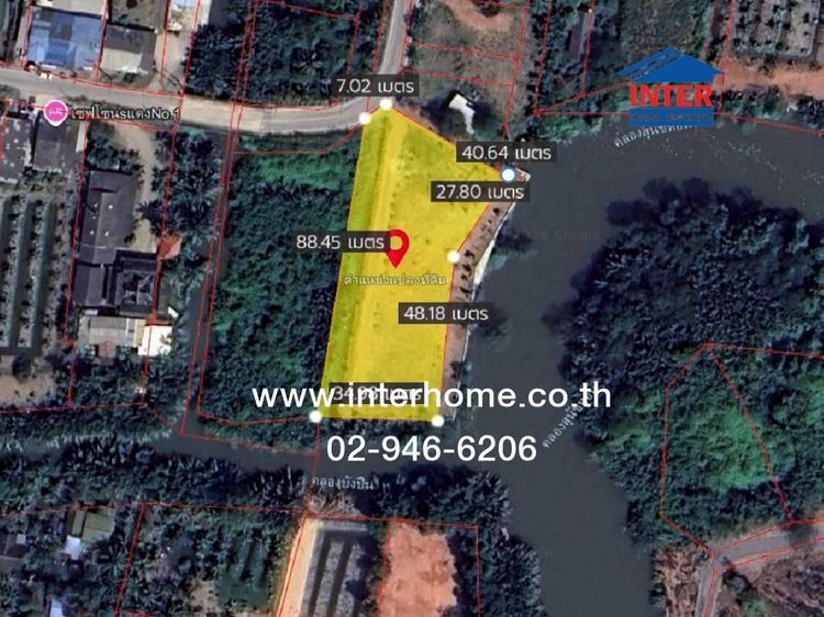 ที่ดินเปล่า 1 ไร่ 349 ตร.ว. ที่ดินถมแล้ว ใกล้ตลาดน้ำท่าคา สมุทรสงคราม ขายที่ดินติดคุ้งน้ำ คลองแม่กลอง วิวโค้งน้ำ สวยติดถนน ทช. 2006 รูปที่ 3