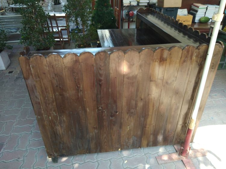 อุปกรณ์ร้านกาแฟ เคาเตอร์ไม้ ขายกาแฟ เครื่องดื่ม