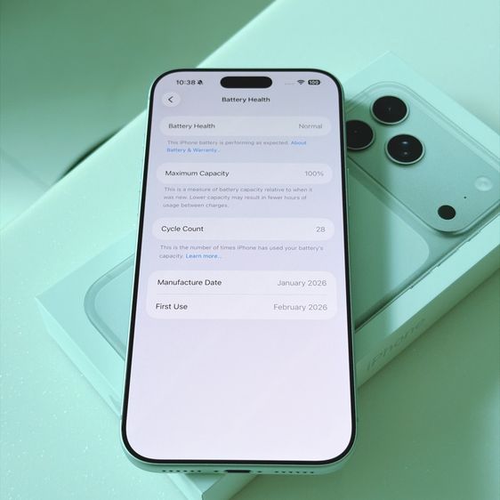 iPhone 17 Pro Max ความจุ 256 GB สี Silver ขาวเครื่องใหม่มากๆ ไร้ตำหนิ ประกันเหลือยาว มือสอง ราคาถูก รูปที่ 9