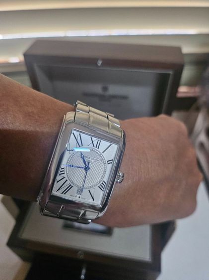 ขายนาฬิกาข้อมือ Frederique Constant Classic Carre Quartz Movement Silver Dial Men's Watches สภาพใช้น้อย รูปที่ 11