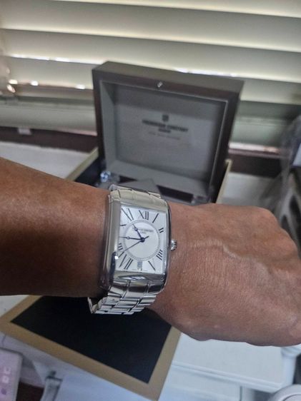ขายนาฬิกาข้อมือ Frederique Constant Classic Carre Quartz Movement Silver Dial Men's Watches สภาพใช้น้อย รูปที่ 10