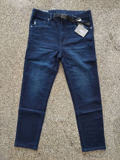 กางเกงยีนส์ CC-OO ไซส์ 30 ทรงสลิม สีกรมท่าเข้ม ใหม่ป้ายห้อย รูปที่ 4