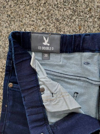 กางเกงยีนส์ CC-OO ไซส์ 30 ทรงสลิม สีกรมท่าเข้ม ใหม่ป้ายห้อย รูปที่ 3