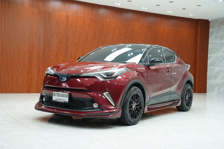 Toyota C-HR 2019 1.8 HV Hi Utility-car ไฮบริด เกียร์อัตโนมัติ แดง รูปที่ 3