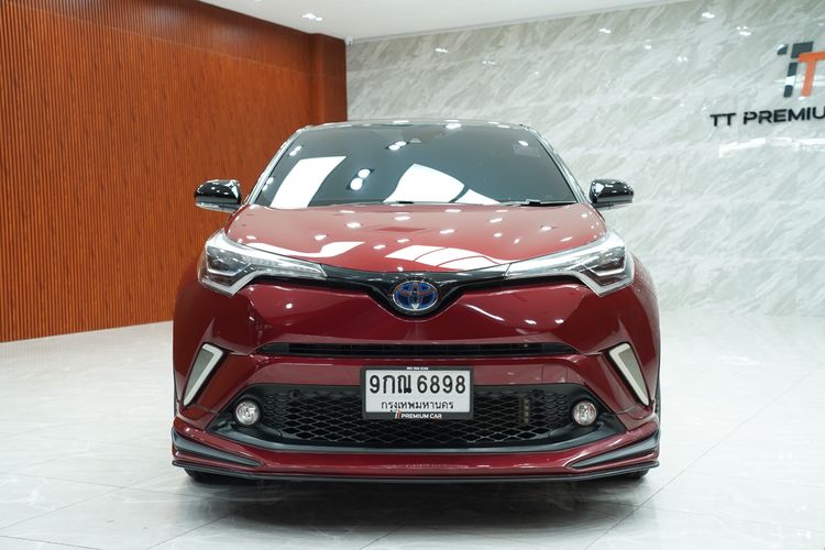 Toyota C-HR 2019 1.8 HV Hi Utility-car ไฮบริด เกียร์อัตโนมัติ แดง รูปที่ 2