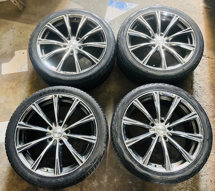 ล้อแม็กรถเก๋ง 5 รู 114 ขอบ 18 แถมยาง