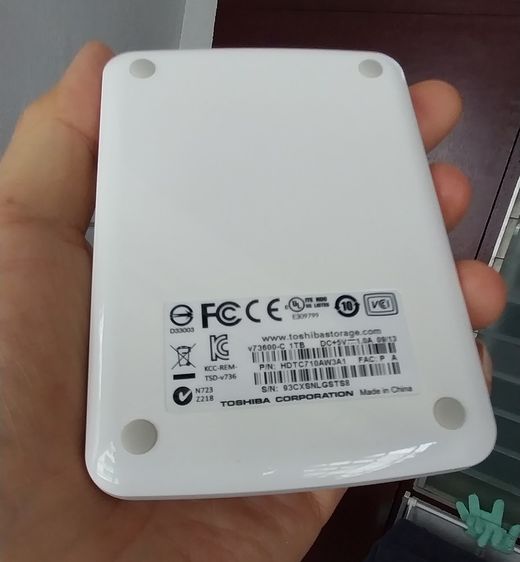 ขาย Toshiba Canvio Basics 1TB สีขาว มือสอง สภาพภายนอก 95 เปอร์เซ็นต์ สภาพการทำงานปรกติ รูปที่ 6