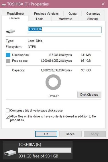 ขาย Toshiba Canvio Basics 1TB สีขาว มือสอง สภาพภายนอก 95 เปอร์เซ็นต์ สภาพการทำงานปรกติ รูปที่ 8