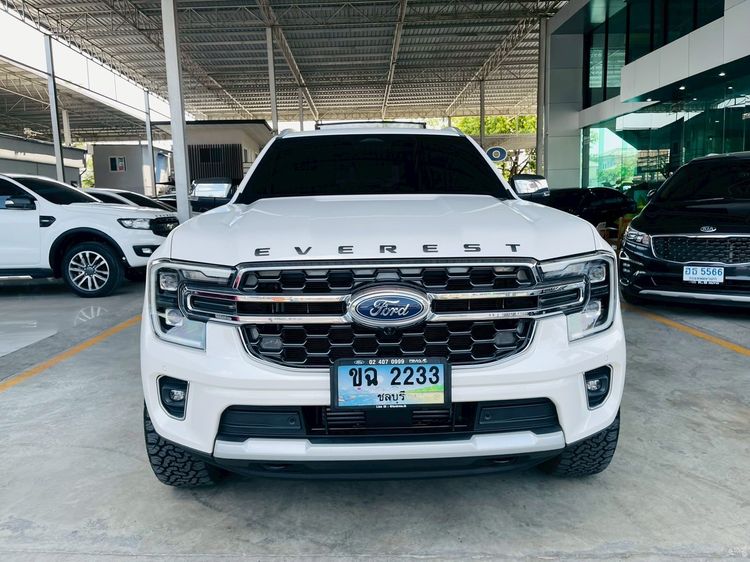 Ford Everest 2023 2.0 Titanium Plus 4WD Utility-car ดีเซล ไม่ติดแก๊ส เกียร์อัตโนมัติ ขาว รูปที่ 2