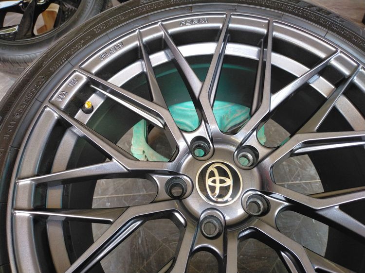 แม็กขอบ18 สีอบpowder coat พร้อมยางดันลอป 235 45 18 ปี24 ใส่ camry innova ได้ทุกรุ่น รูปที่ 6