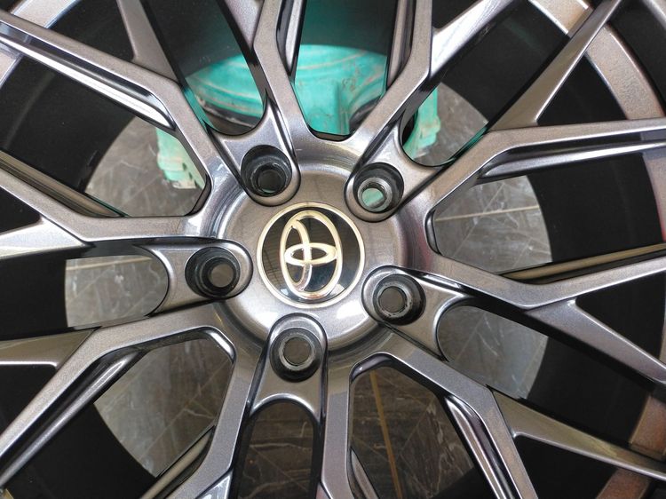 แม็กขอบ18 สีอบpowder coat พร้อมยางดันลอป 235 45 18 ปี24 ใส่ camry innova ได้ทุกรุ่น รูปที่ 5