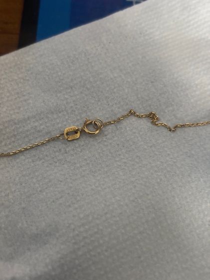 สร้อยคอขนาด 16 นิ้ว ทองแท้18k เพชรแท้เบลเยี่ยม  รูปที่ 2