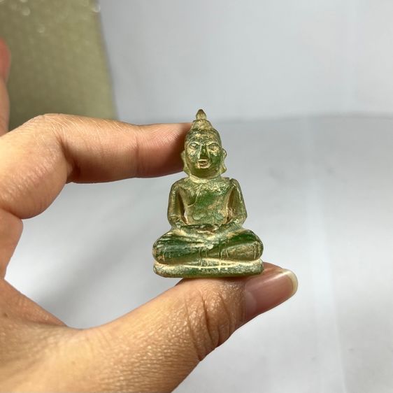 พระแก้วกรุฮอด เนื้อหินจุยเจียสีเขียว หน้าตัก 1 นิ้ว รูปที่ 6