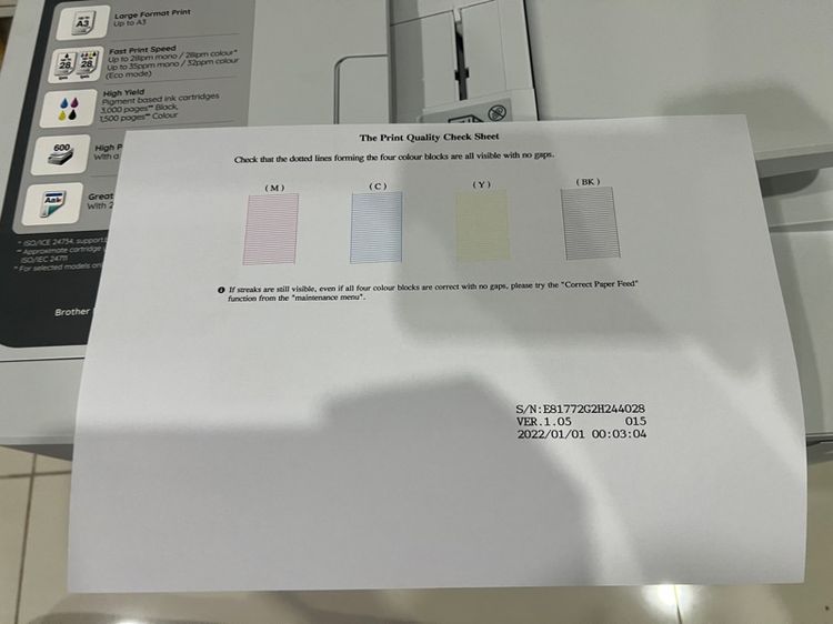 ปริ้นเตอร์ Brother MFC-J2740DW อิงค์เจ๊ท wifi ขนาด A3  a4 มือสองสภาพมือ 1 รูปที่ 3
