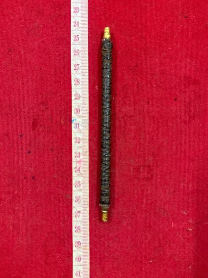 ตะกรุดทองคำแท้ หลวงปู่เอี่ยม วัดสะพานสูง พิมพ์ก้นแมลงสาบ ทองคำ ถักเชือก