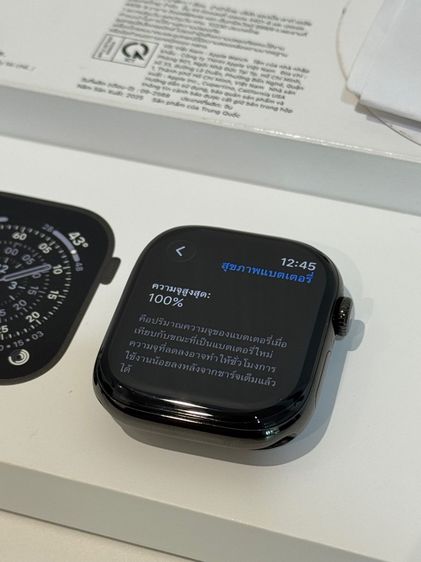 Apple Watch Series 11 ไทเทเนียมGPS Cellular 46mm Slate Titanium with Black Sport Band  ML  รูปที่ 8