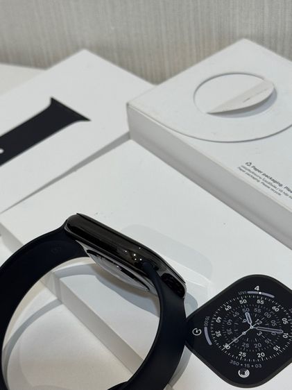 Apple Watch Series 11 ไทเทเนียมGPS Cellular 46mm Slate Titanium with Black Sport Band  ML  รูปที่ 6