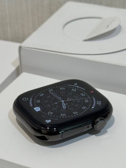Apple Watch Series 11 ไทเทเนียมGPS Cellular 46mm Slate Titanium with Black Sport Band  ML 
